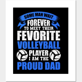 I Am the Proud Dad of The Volleyball Player Coach Player Posters and Art